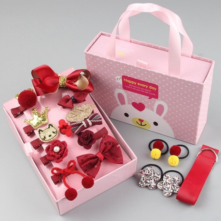 Children's Clip Hair Accessories Set Gift Box