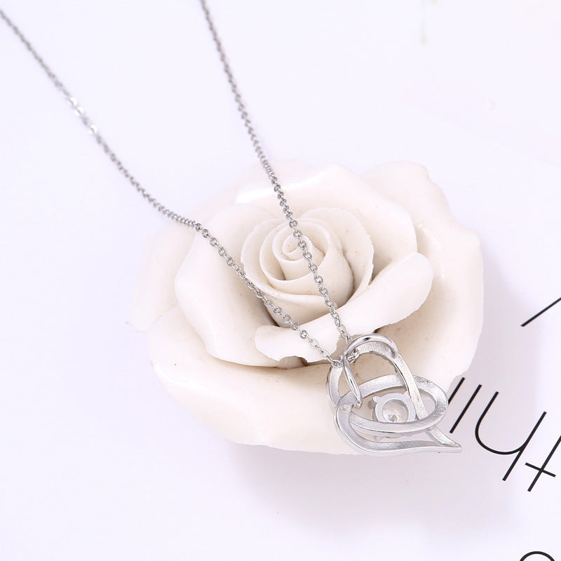 Mother's Day gift necklace with love card