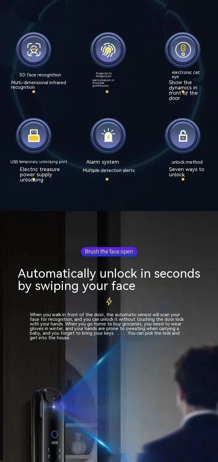 Automatic Fingerprint Lock Anti-theft Door