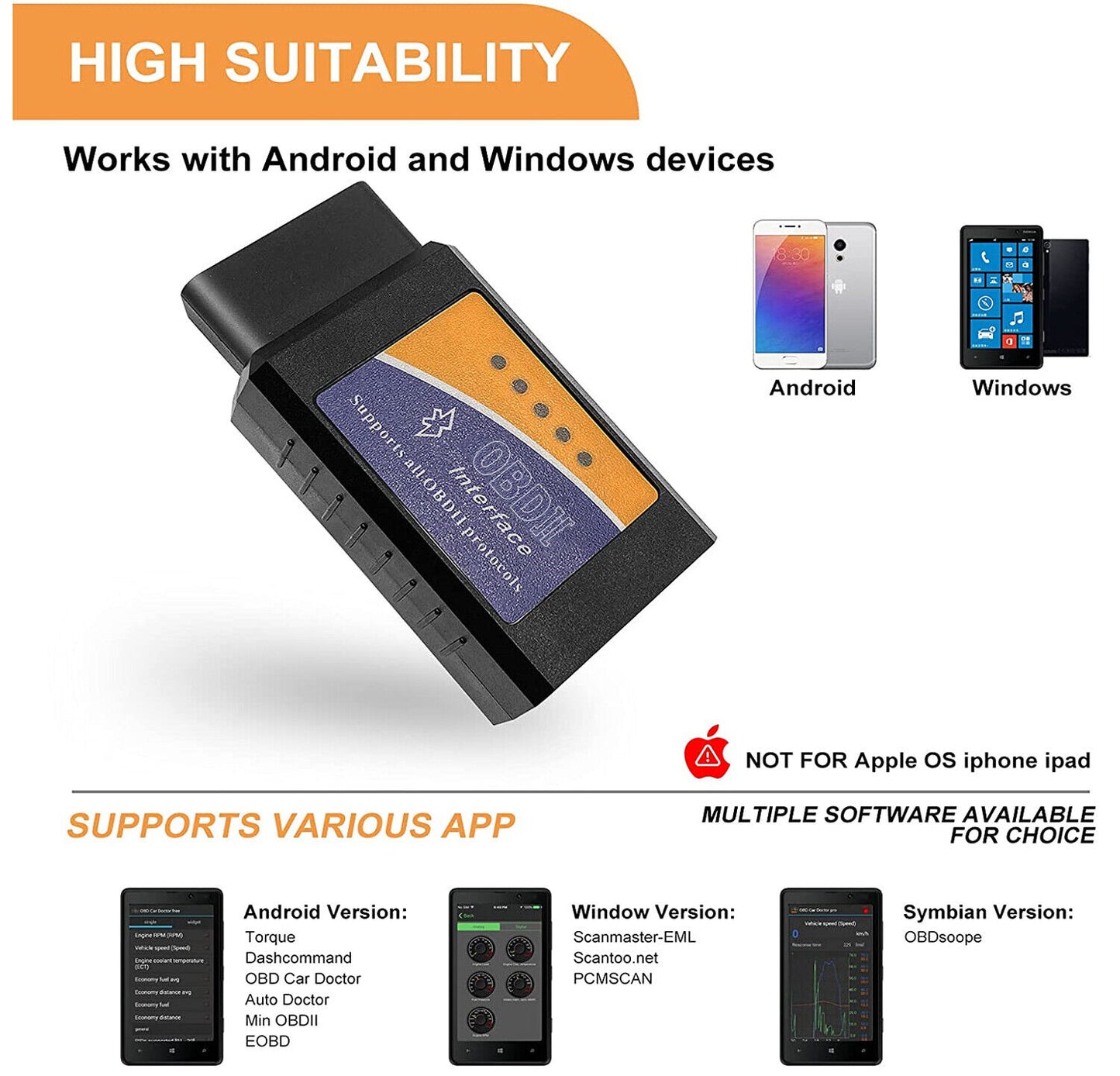 Bluetooth OBD2 Car Diagnostic Scanner Tool