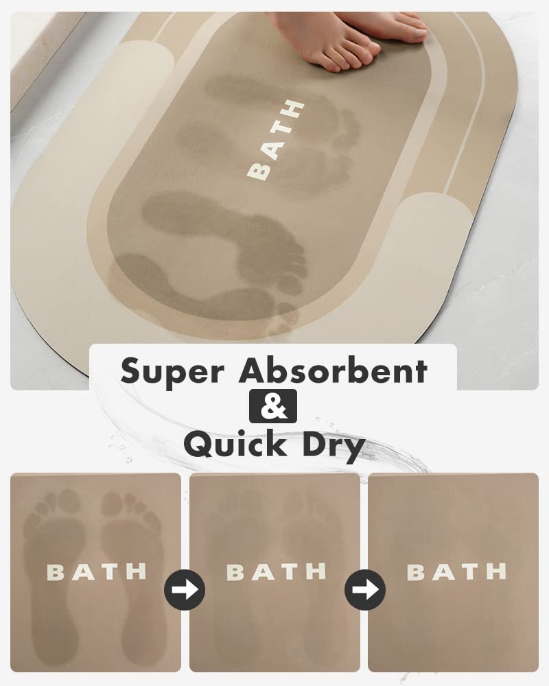 Bathroom Diatom Mud Absorbent Quick Dry Carpet