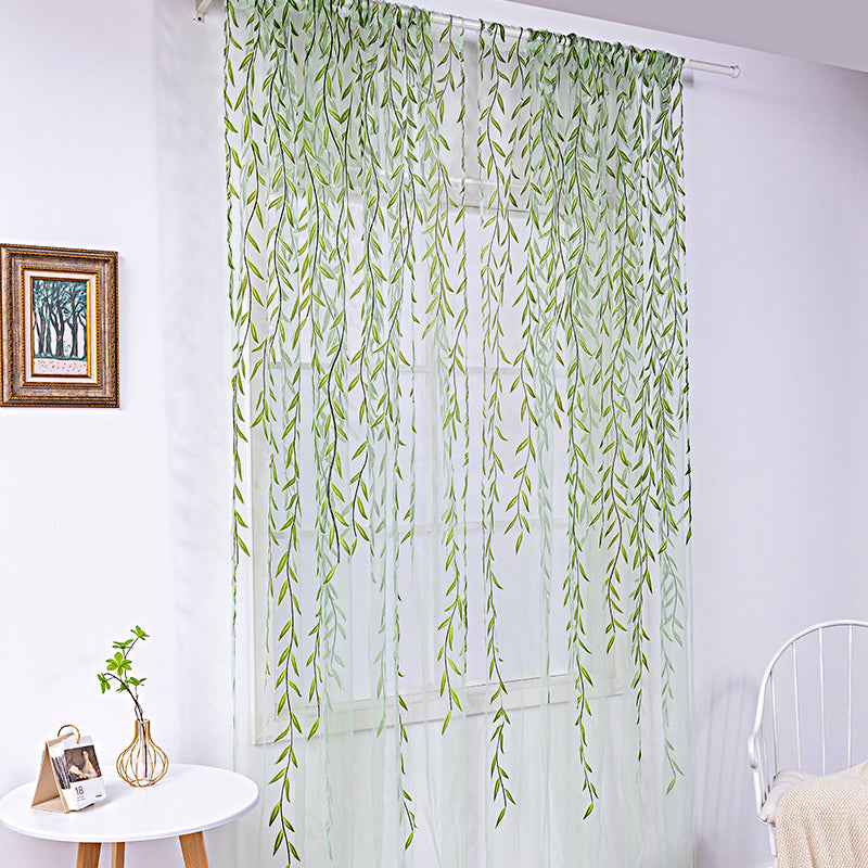 Inverted Willow Wicker Offset Printing Curtains