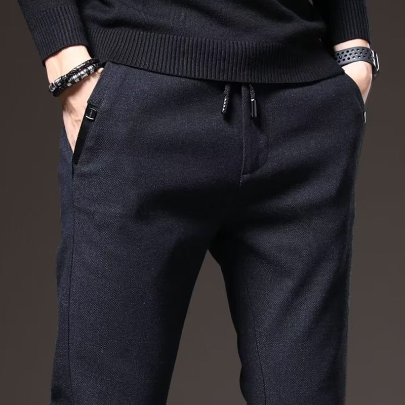 Casual Trousers Men's Loose-fitting Sanding Straight Pants