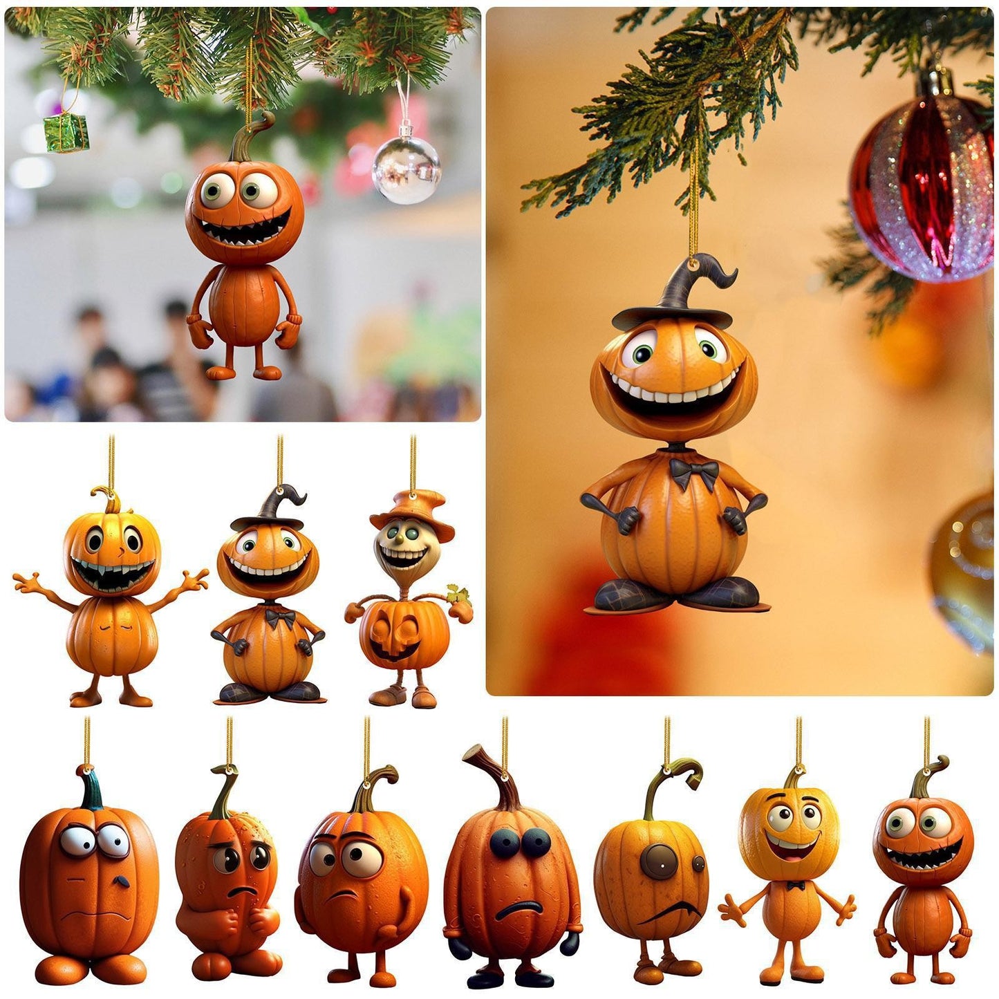 Halloween Pumpkin Automobile Hanging Ornament