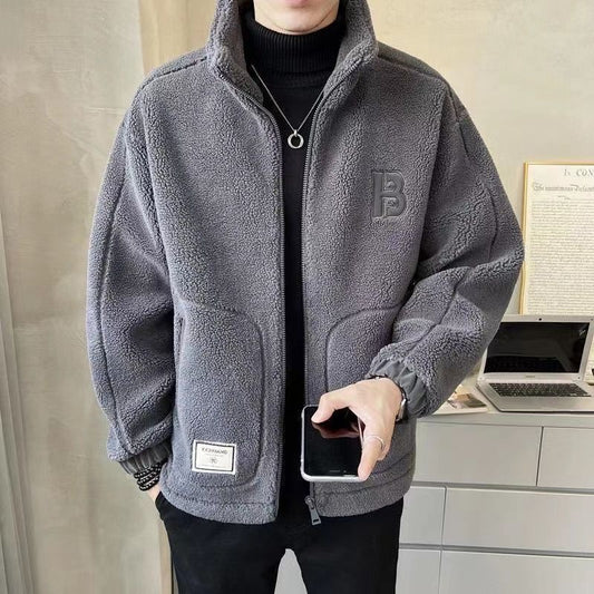 Men’s Lamb Wool Coat For Men Autumn And Winter jacket