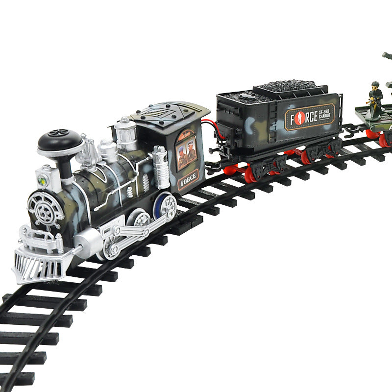 Electric smoke remote control rail train