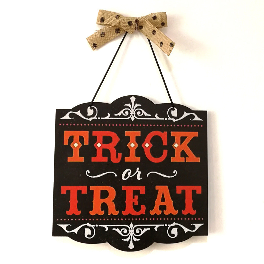 Halloween decoration hanging board