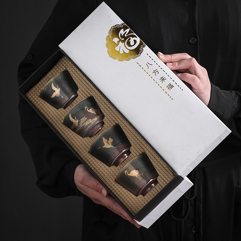 Japanese Kiln Ceramic Kung Fu Tea Set Gift