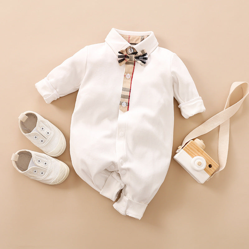 Gentleman Baby Romper Long-sleeved Clothes