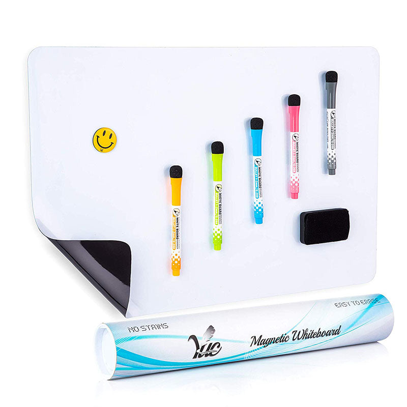 Magnetic soft whiteboard refrigerator door