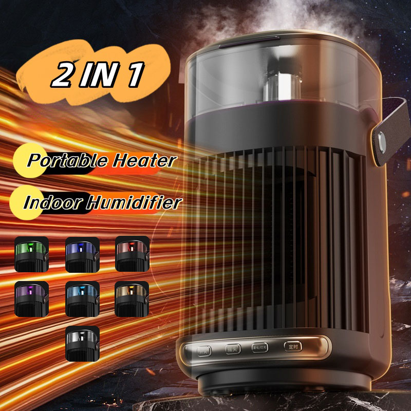 2-in-1 Portable Heater & Humidifier - High-Power Room Warmth