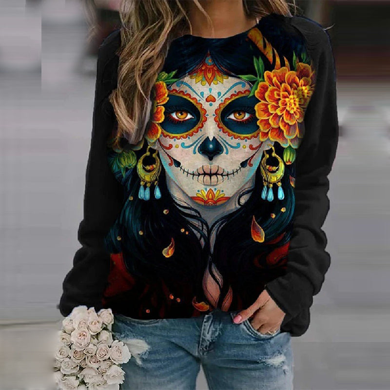 Halloween print sweatshirt