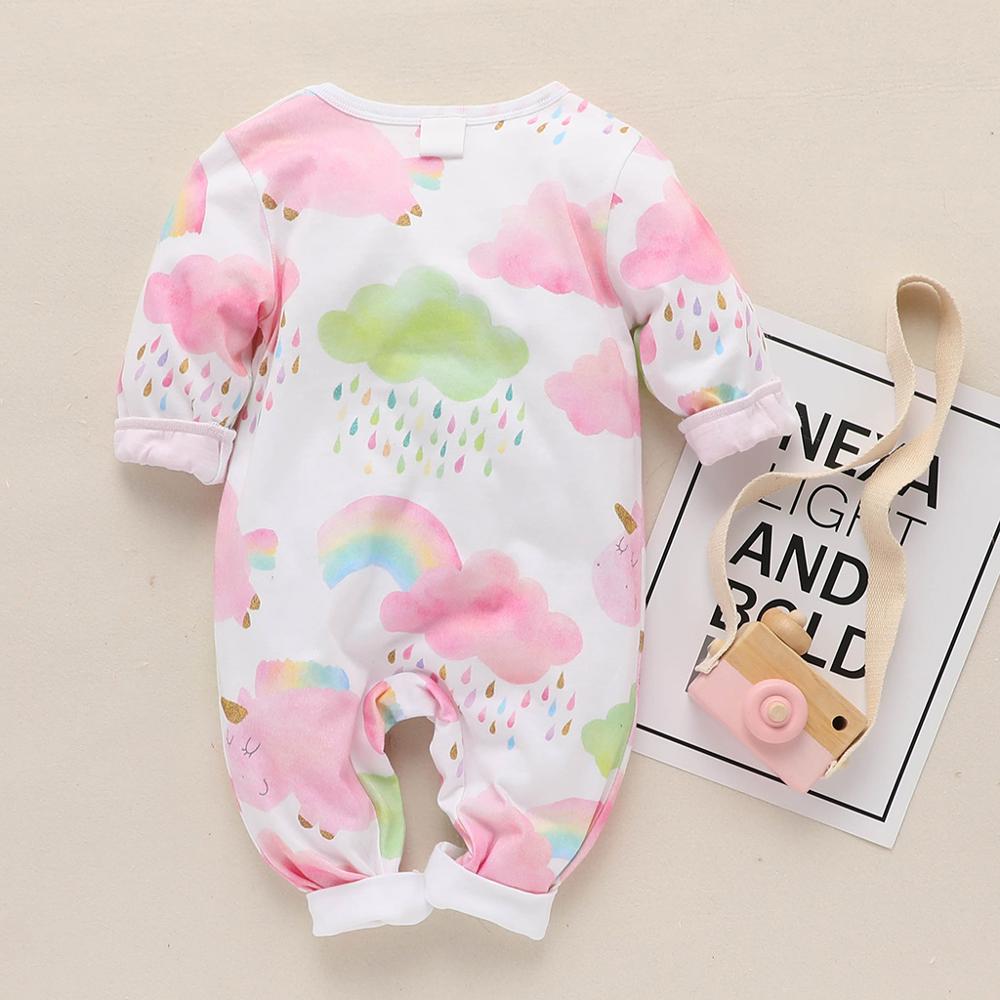 Baby girl Colorful cloud one-piece clothes