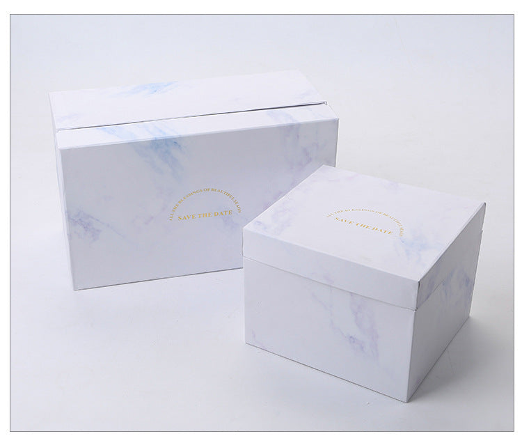 European Style Marbled Gold Rim Mug Gift Box Set