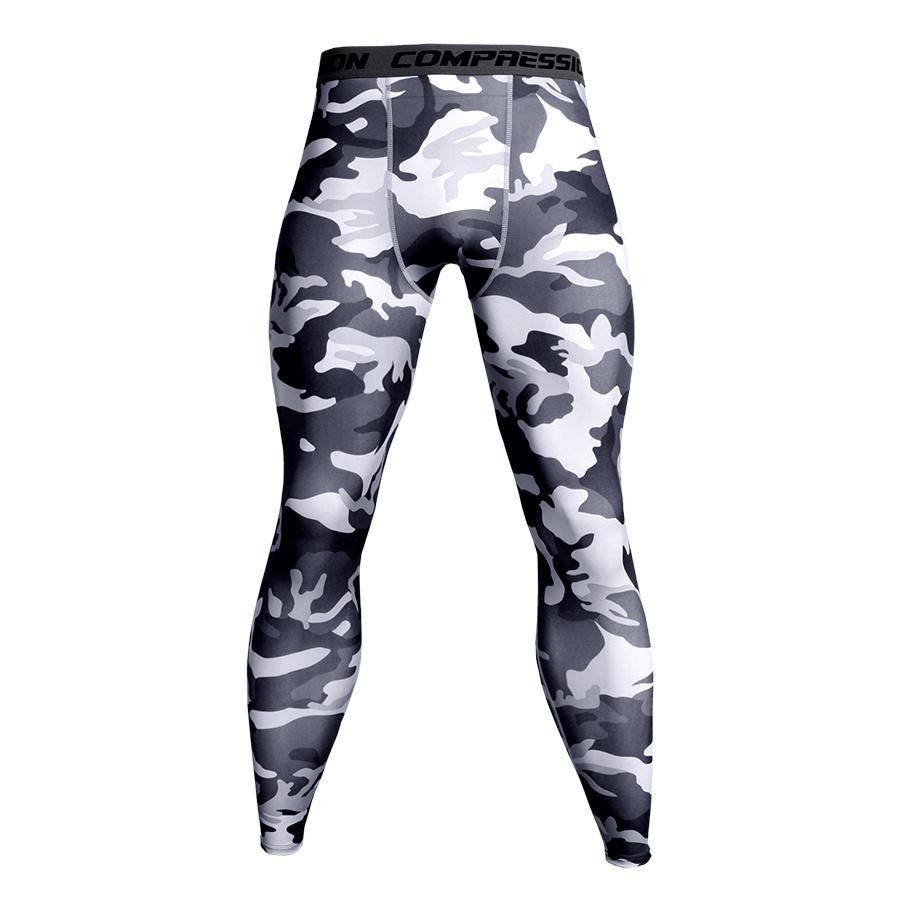 Mens Camo Compression Pants Fit wear Jogging Leggings