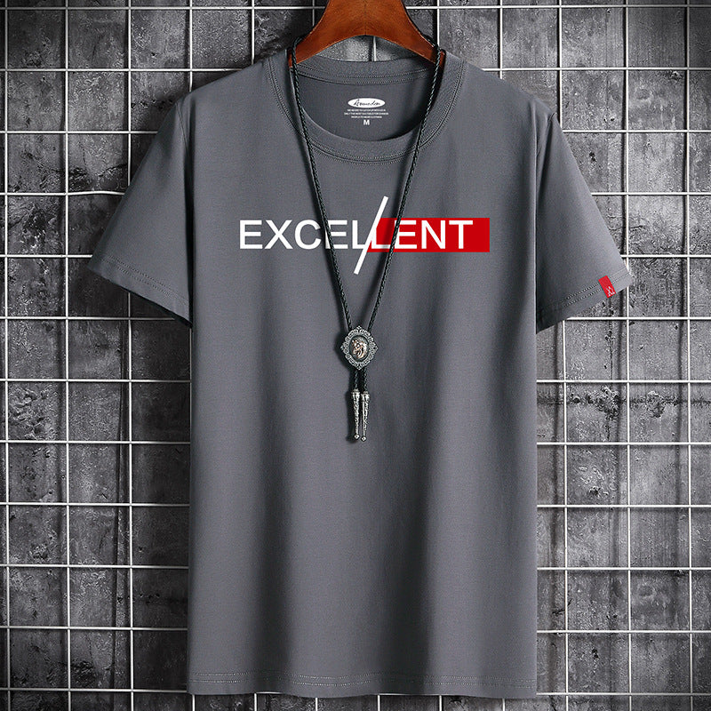 Cotton Summer Men's t-shirt Men’s Short-sleeved T-shirt Bottoming Shirt Top Clothes For Men