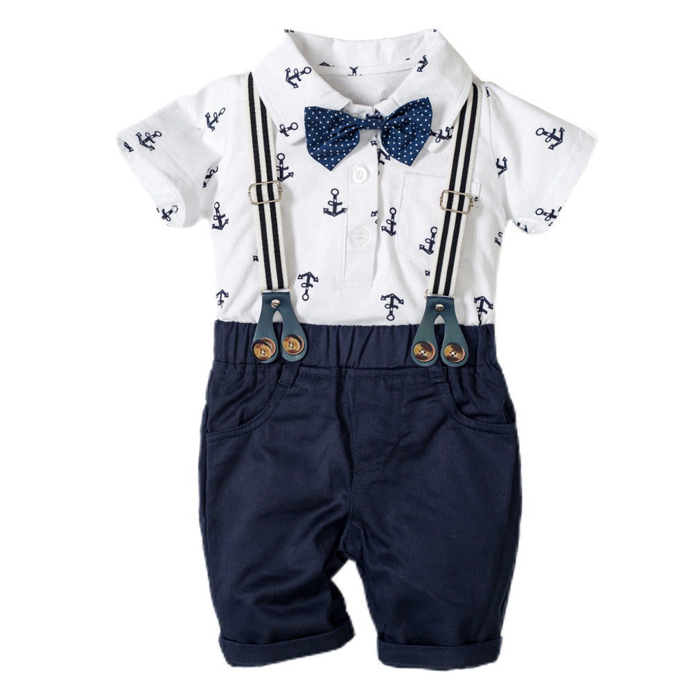 Baby Gentleman Triangle Romper