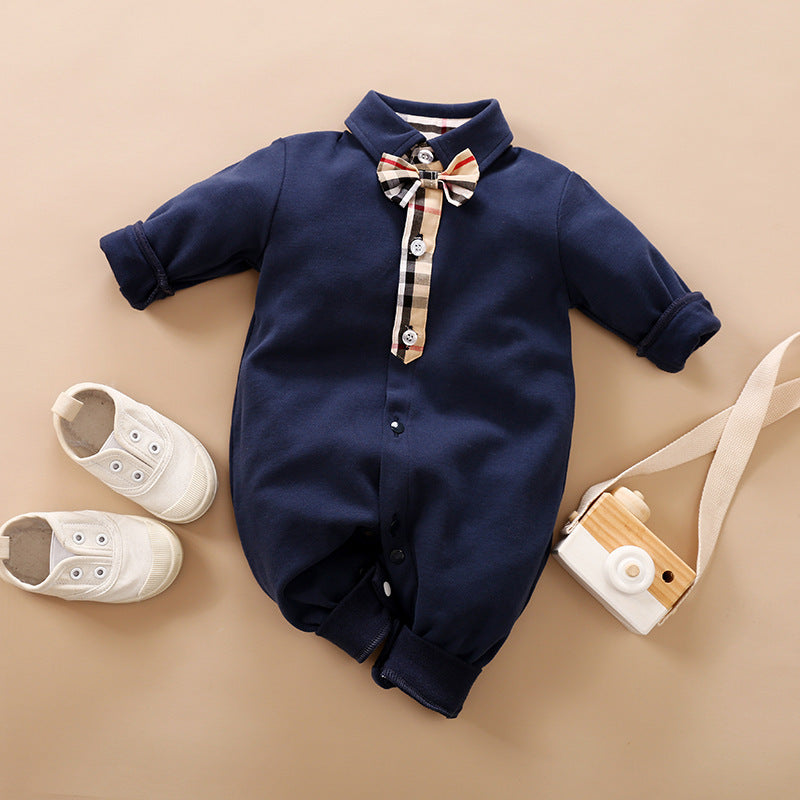 Gentleman Baby Romper Long-sleeved Clothes