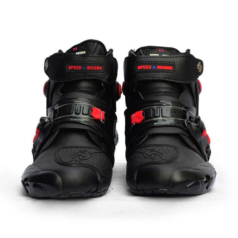 Breathable short boots for motorcycle riding