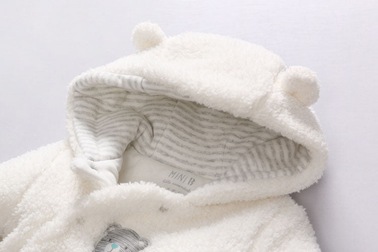 Winter Lamb Cotton Padded Baby Boy Overall