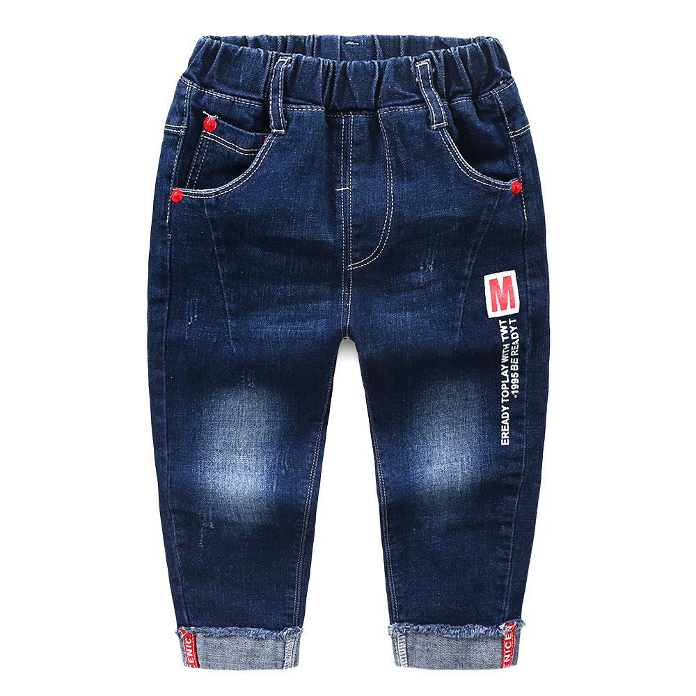 Fashion Jeans For Boys, Children, Korean Style, Long Pants