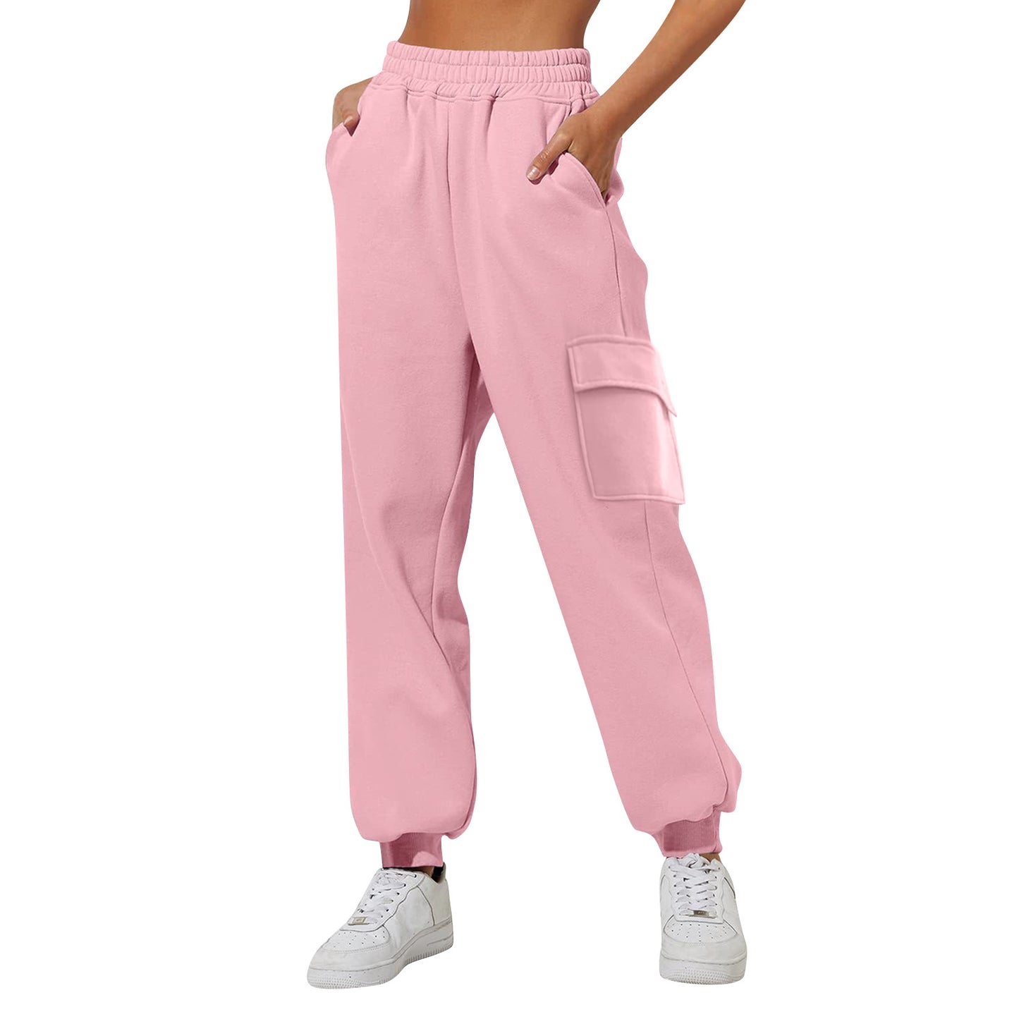 Women's High Waist Loose Sports Comfortable High Waist Velvet Padded Sweatpants