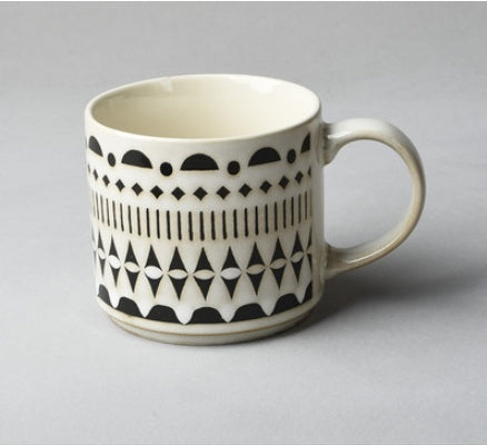 Vintage Embossed Home Breakfast Ceramic Mug