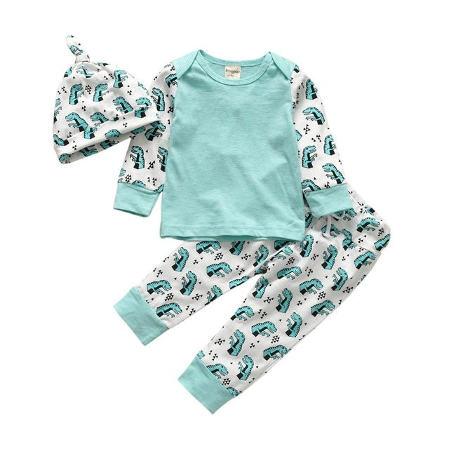 Baby Boy Cloud Pattern Clothes Set