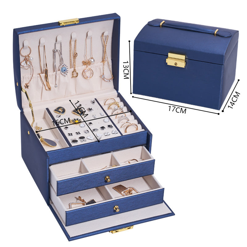 Large Jewelry Storage Multi-layer Suitcase