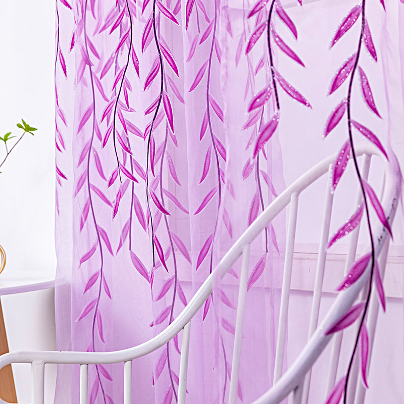 Inverted Willow Wicker Offset Printing Curtains