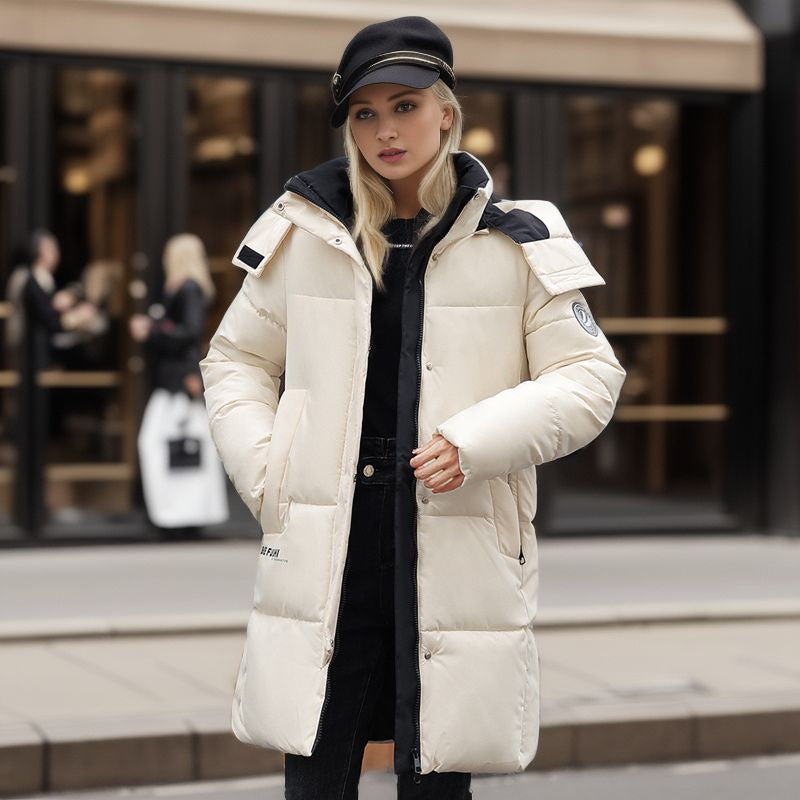 Women's Fashion Simple Thickened Cotton Padded Coat