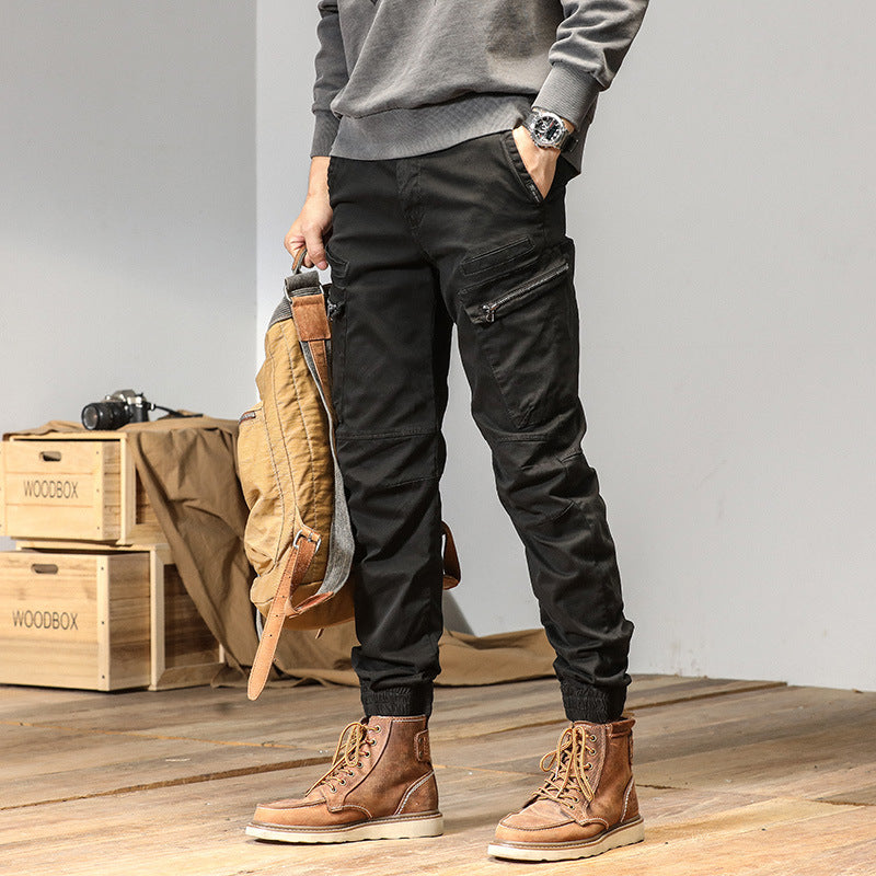 Overalls Men's Autumn New High Street All-match Japanese Ankle-tied Loose Trousers