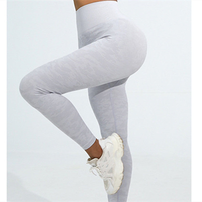 Women's Fashion Long Sleeve Trousers Sports Tight High Waist Yoga Clothes