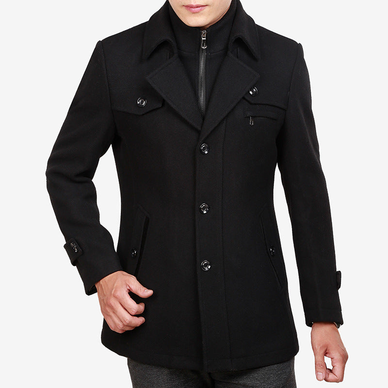 Men’s thick woolen coat men