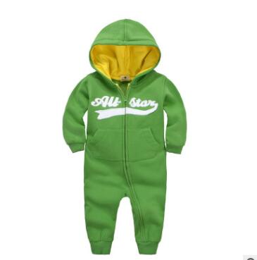 Baby Boy Plus Velvet Hooded Clothes