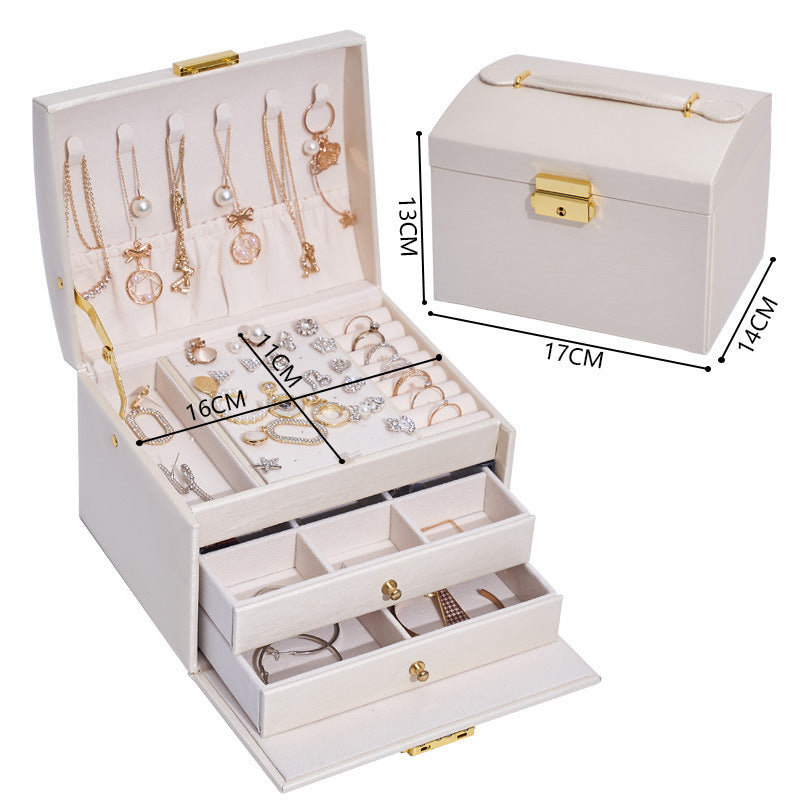 Large Jewelry Storage Multi-layer Suitcase