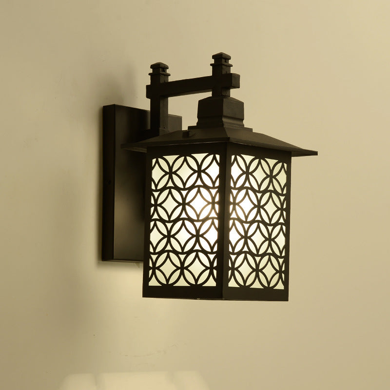 Retro aisle lamp fence outdoor wall lamp At garden gate light