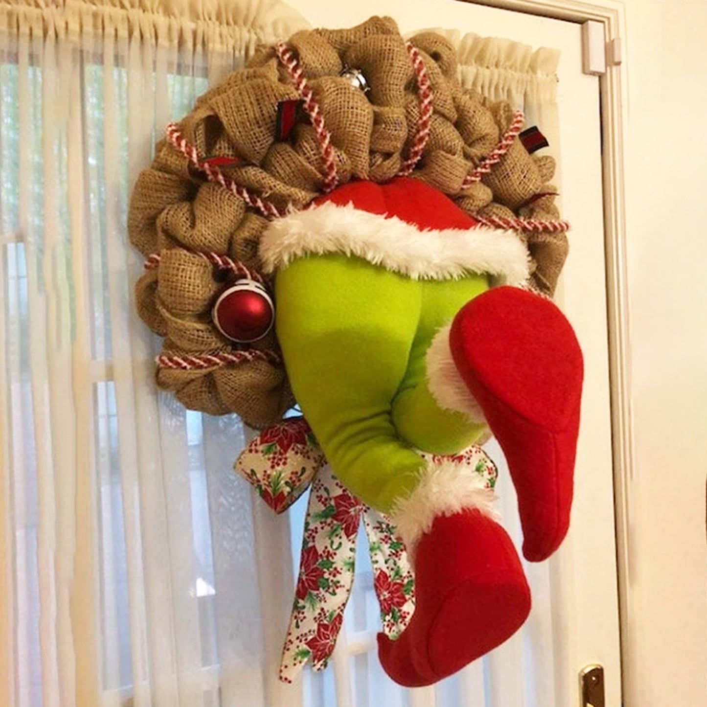 Christmas Thief Door hanging props