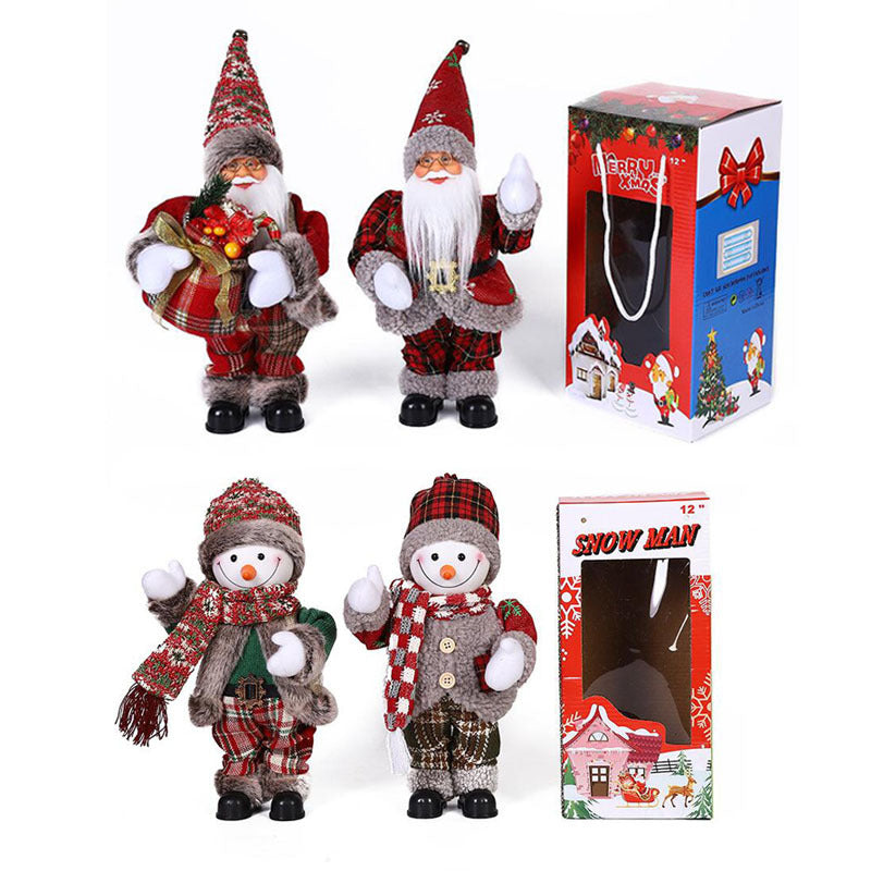 30cm Electric Christmas Old Man Decorations