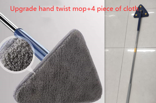 Extendable Triangle  360 Rotatable Adjustable Cleaning Mop