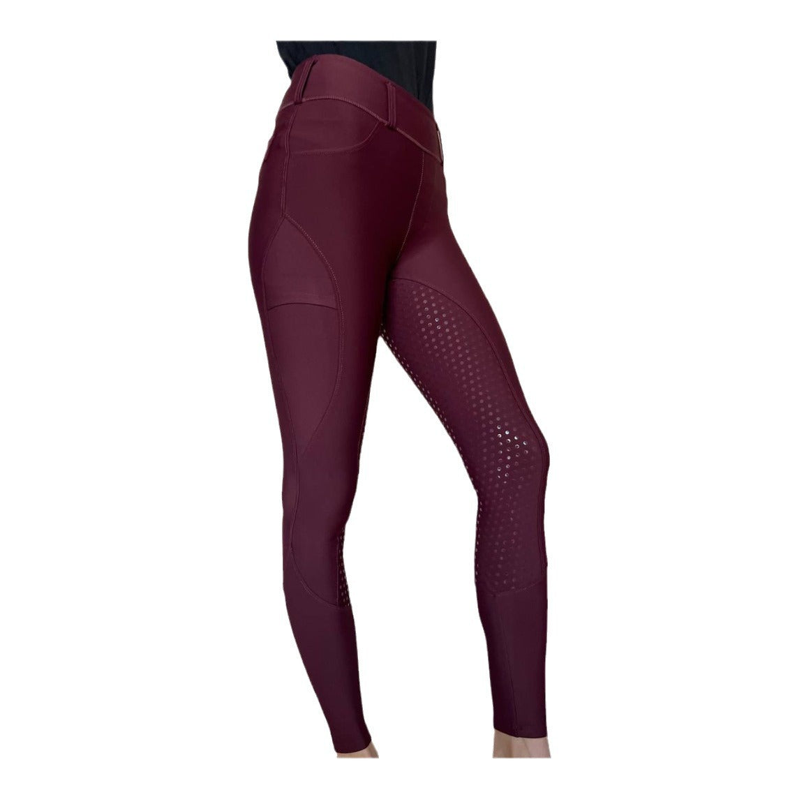 Full-seat Silicone Equestrian Pants Anti-Pilling Outdoor Riding Tights