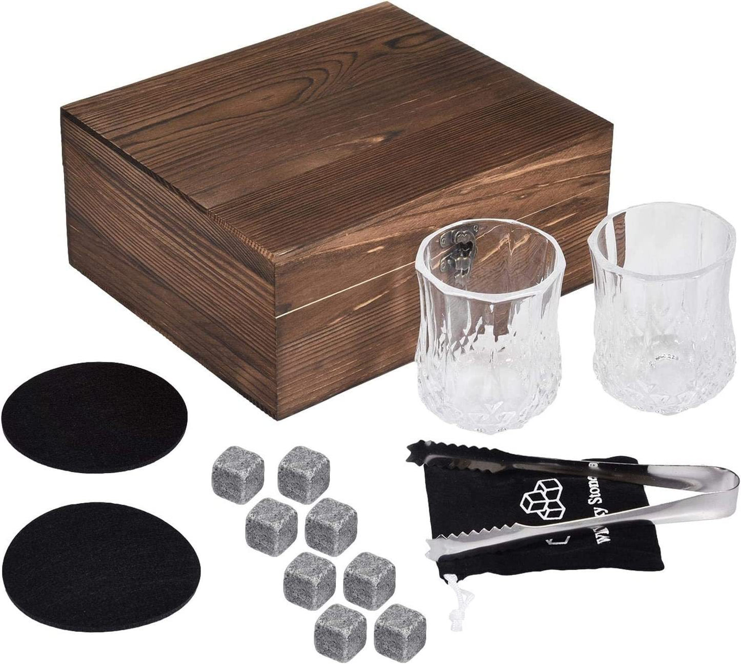 Whisky Stone Whisky Stones Glass Wooden Gift Box