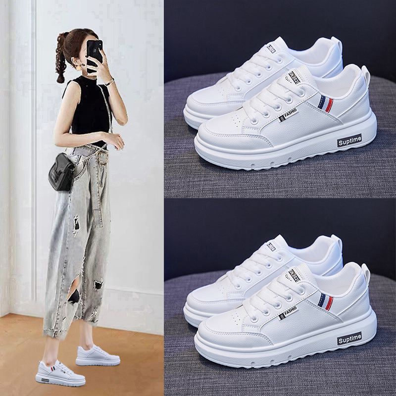 Korean Version Of All-match White Shoes Women Running Leisure