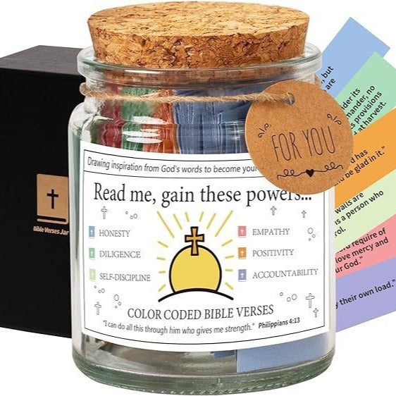 Bible verses in a jar