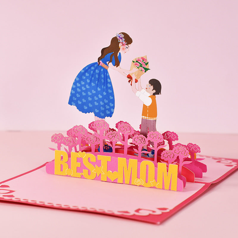 Mother's Day greeting card 3D