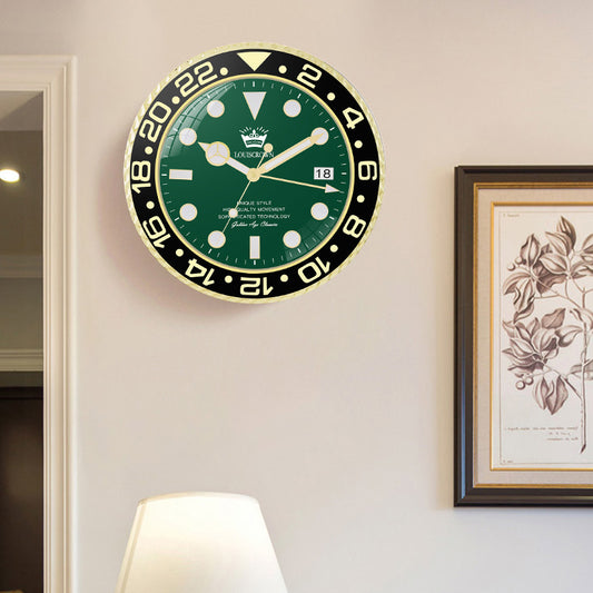 Modern Light Luxury Golden Creative Wall-mounted Luminous Clock