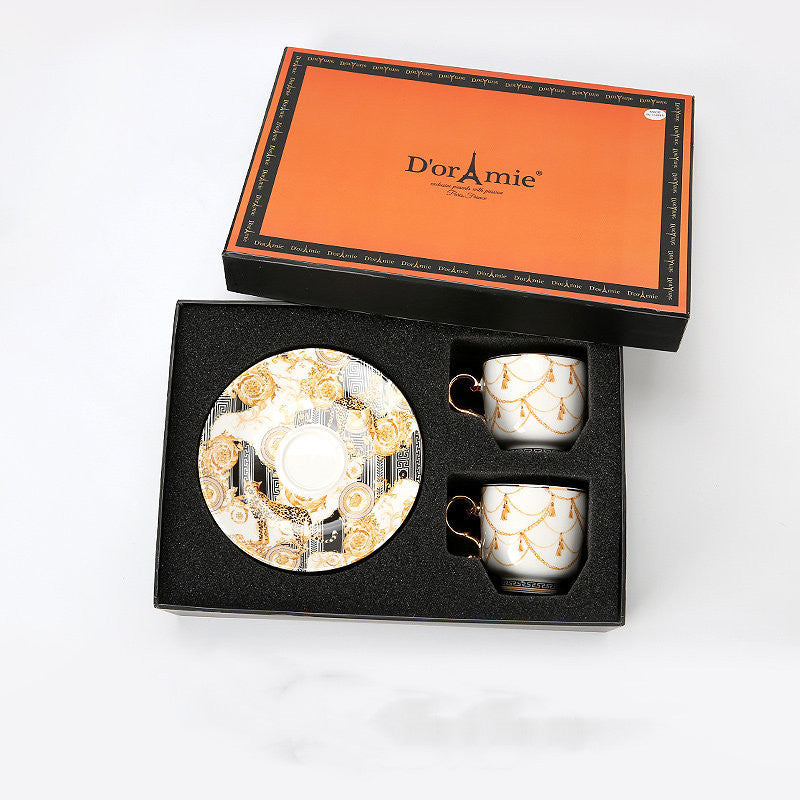 Fashion Small Turkish Coffee Cup And Saucer Tea Set Gift Box