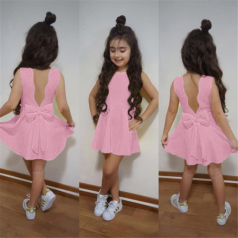 Girl Clothes Dress Girl Sleeveless Girl Clothing