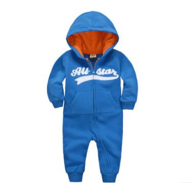 Baby Boy Plus Velvet Hooded Clothes