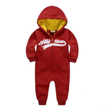 Baby Boy Plus Velvet Hooded Clothes